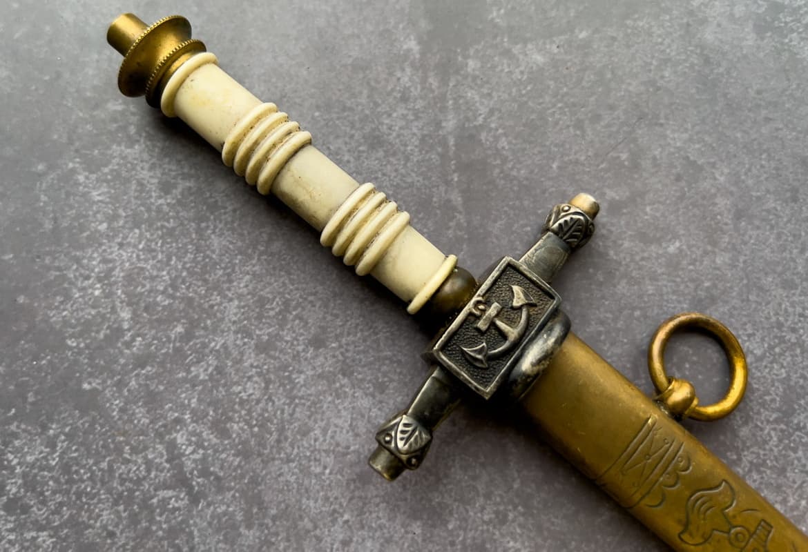 Голландский кортик для кадетов и мичманов образца 1888 года, производитель Hörster Solingen